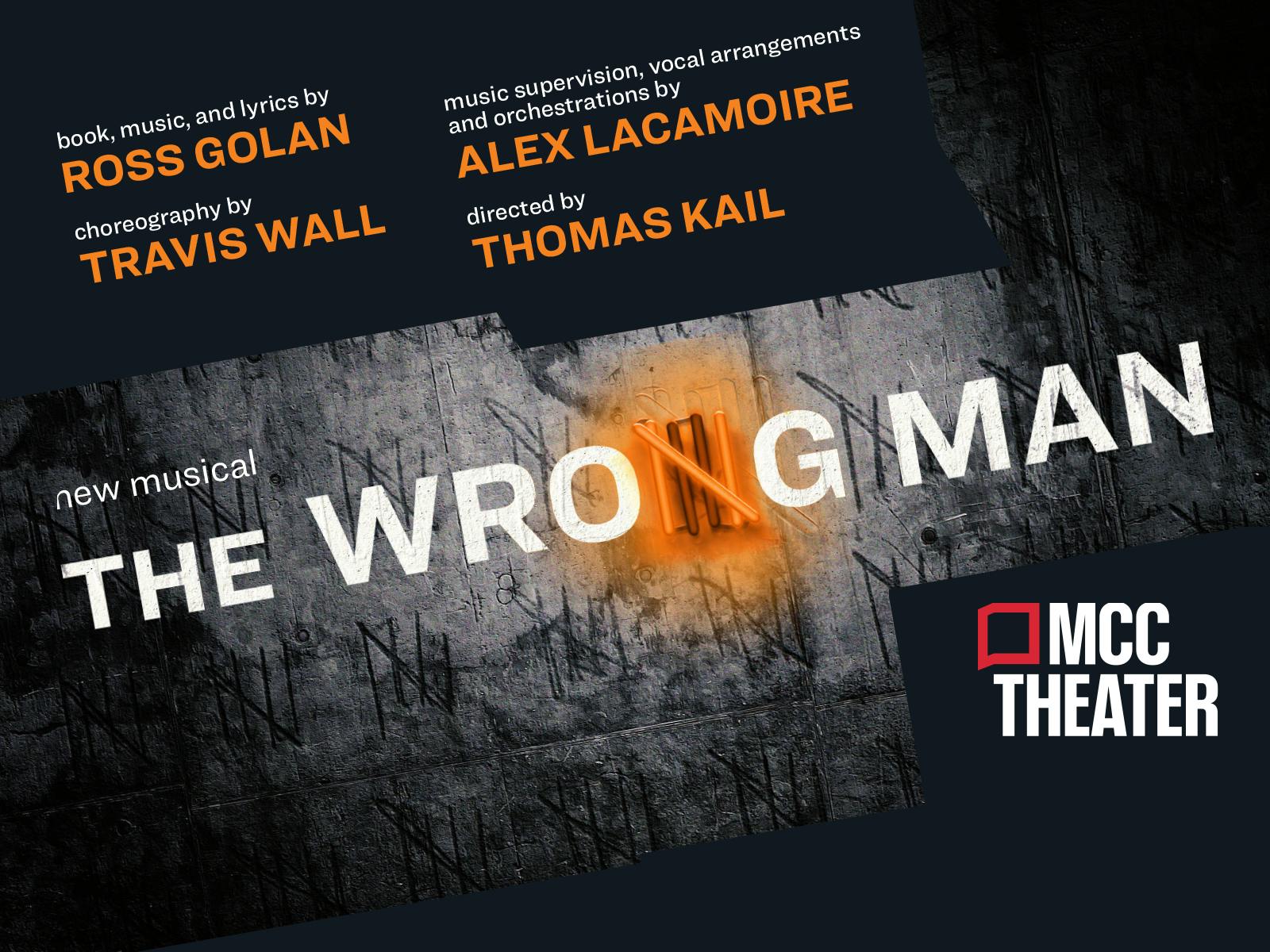 Image result for the wrong man poster broadway